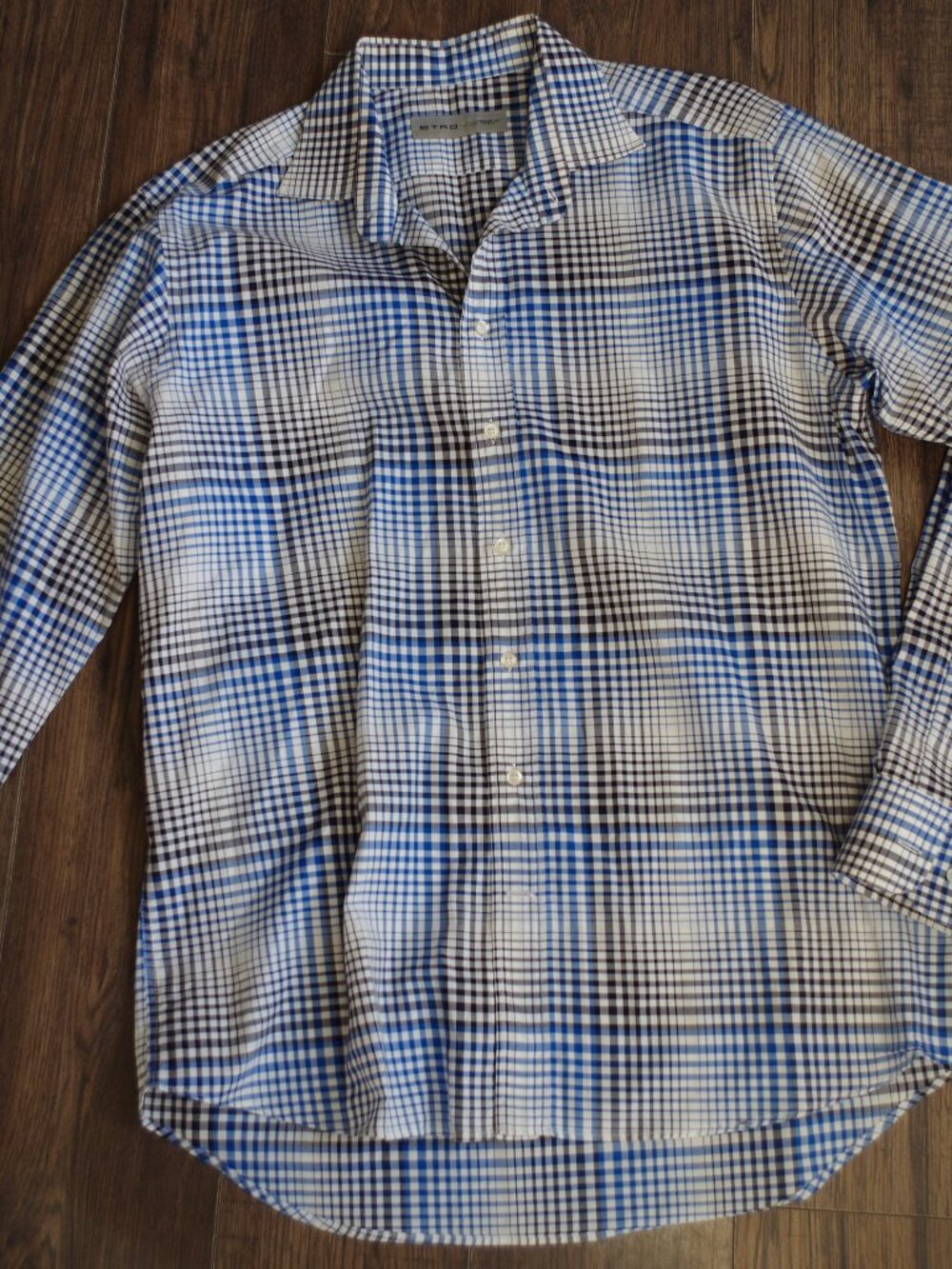 Men's High Quilty Etro Dress Shirt Made In Italy